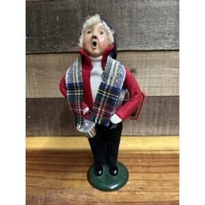 Byers Choice Carolers 1993 Boy With Pail And Chalkboard